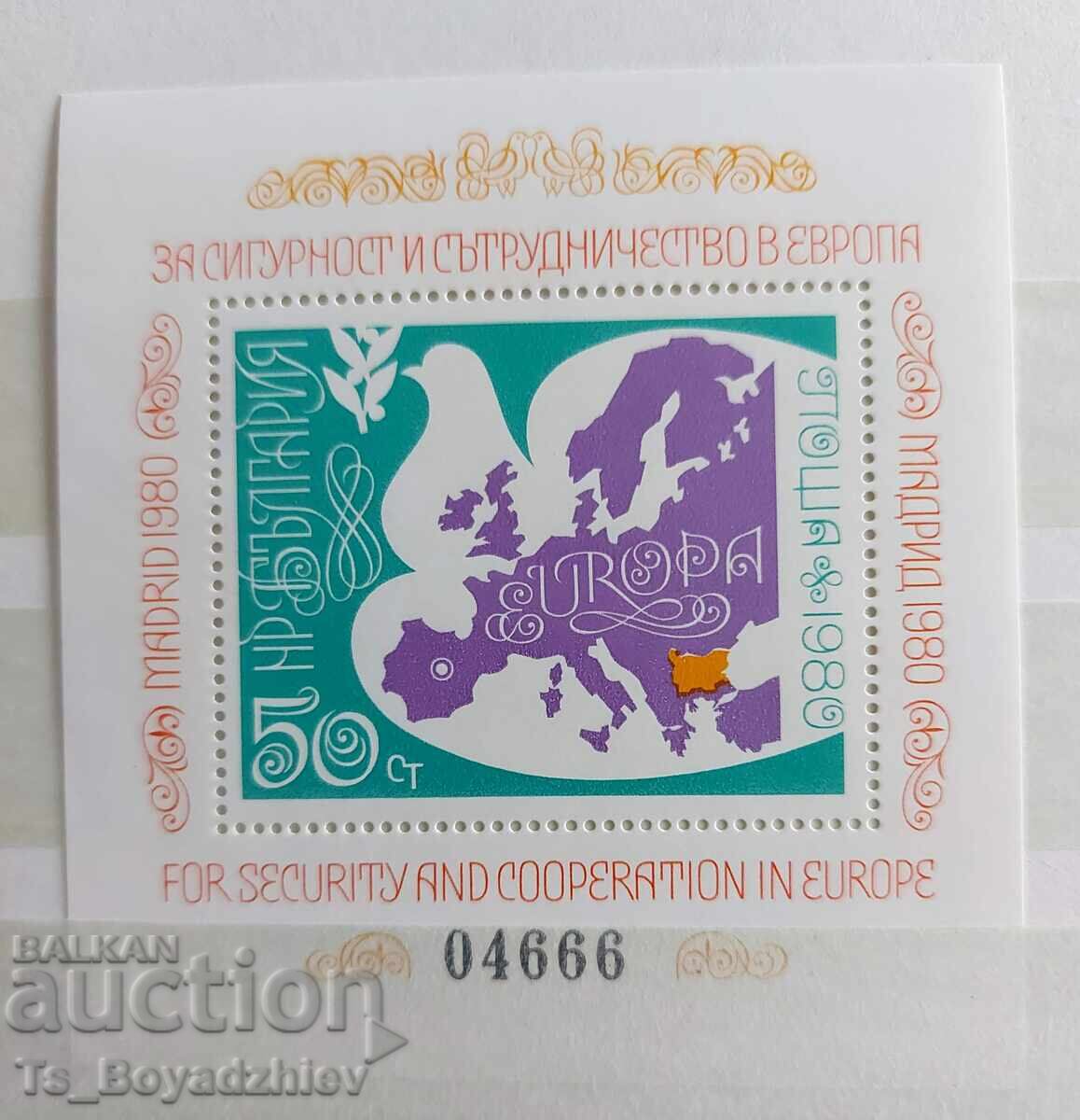 Philatelic block - Madrid 1980, numbered, BK 2988