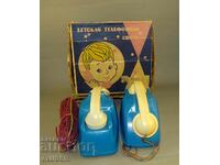 Jucărie rusească sovietică telefon pentru copii telefoane în cutie