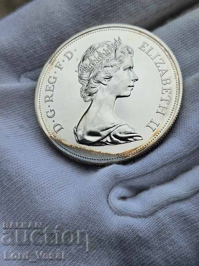 25 Pence noi 1972 - Nunta de Argint Marea Britanie - 7 25 Pence noi 1972 - Nunta de Argint Marea Britanie - 7
