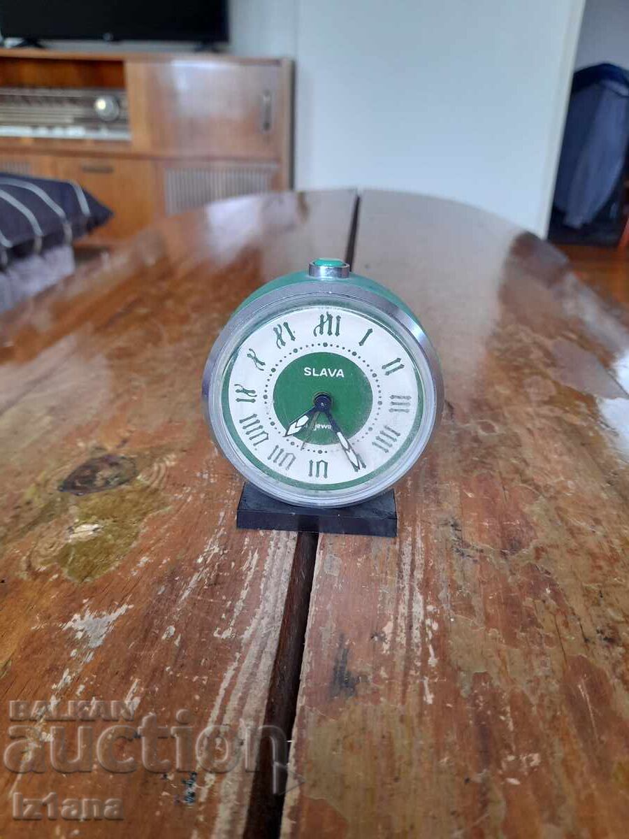 Ceas de birou, ceas deşteptător SLAVA, SLAVA Ceas de birou, ceas deşteptător SLAVA, SLAVA