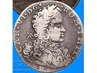 20 Grana 1715 Ιταλία Τάρι Κάρολος ΣΤ' ασήμι