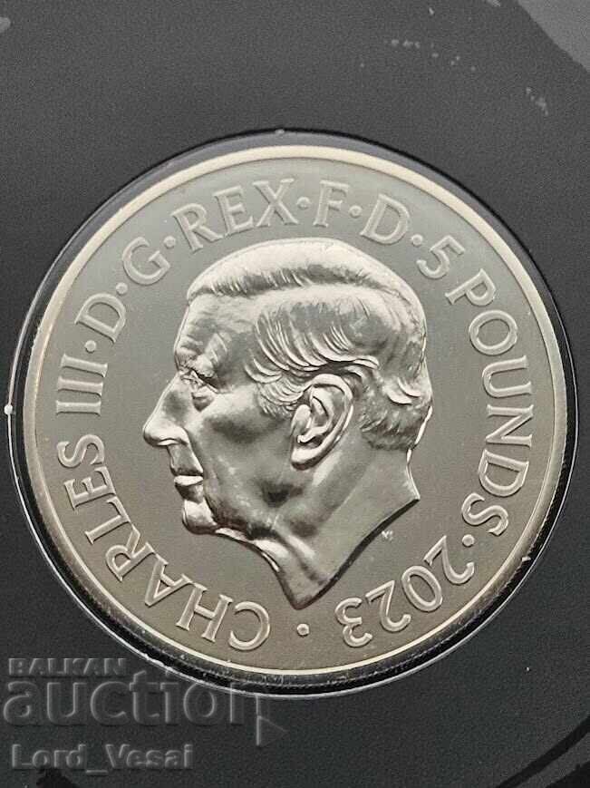 Παράδοση 5 λίρες 2023 60ή επέτειος Τζέιμς Μποντ - Πράκτορας 007 Ηνωμένο Βασίλειο Παράδοση 5 λίρες 2023 60ή επέτειος Τζέιμς Μποντ - Πράκτορας 007 Ηνωμένο Βασίλειο