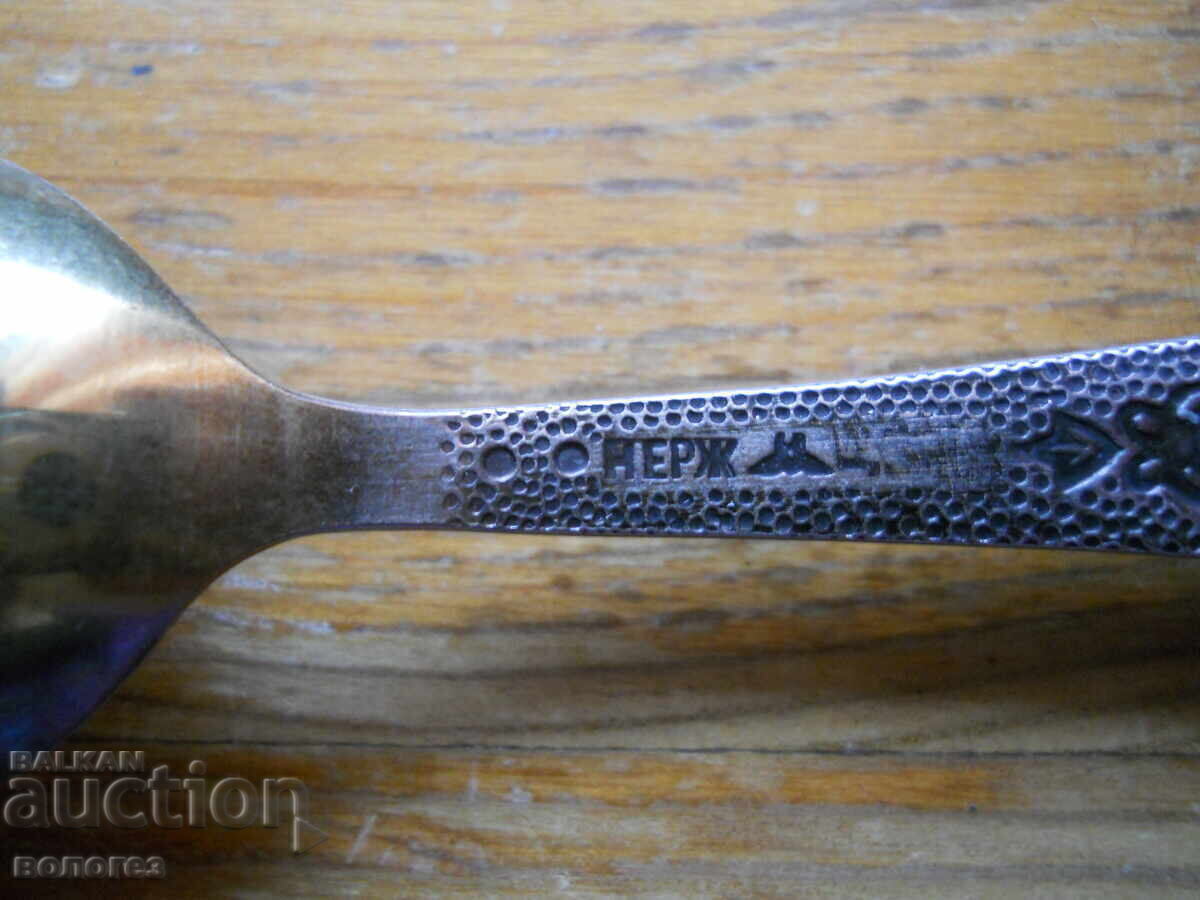 Antique gilded teaspoons - USSR - 5 Antique gilded teaspoons - USSR - 5