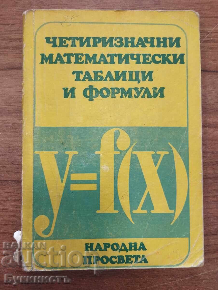 ΤΕΤΡΑΨΗΦΙΟΙ ΜΑΘΗΜΑΤΙΚΟΙ ΠΙΝΑΚΕΣ ΚΑΙ ΤΥΠΟΛΟΙ