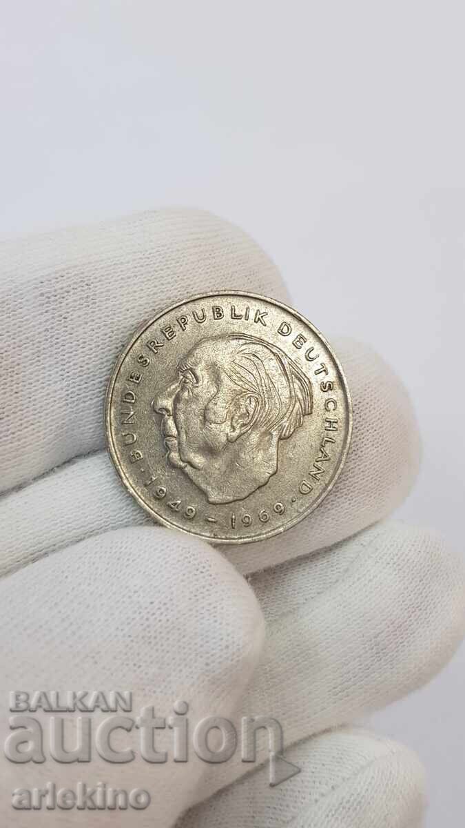 Collectible coin, 2 marks 1973 D - Germany - 6
