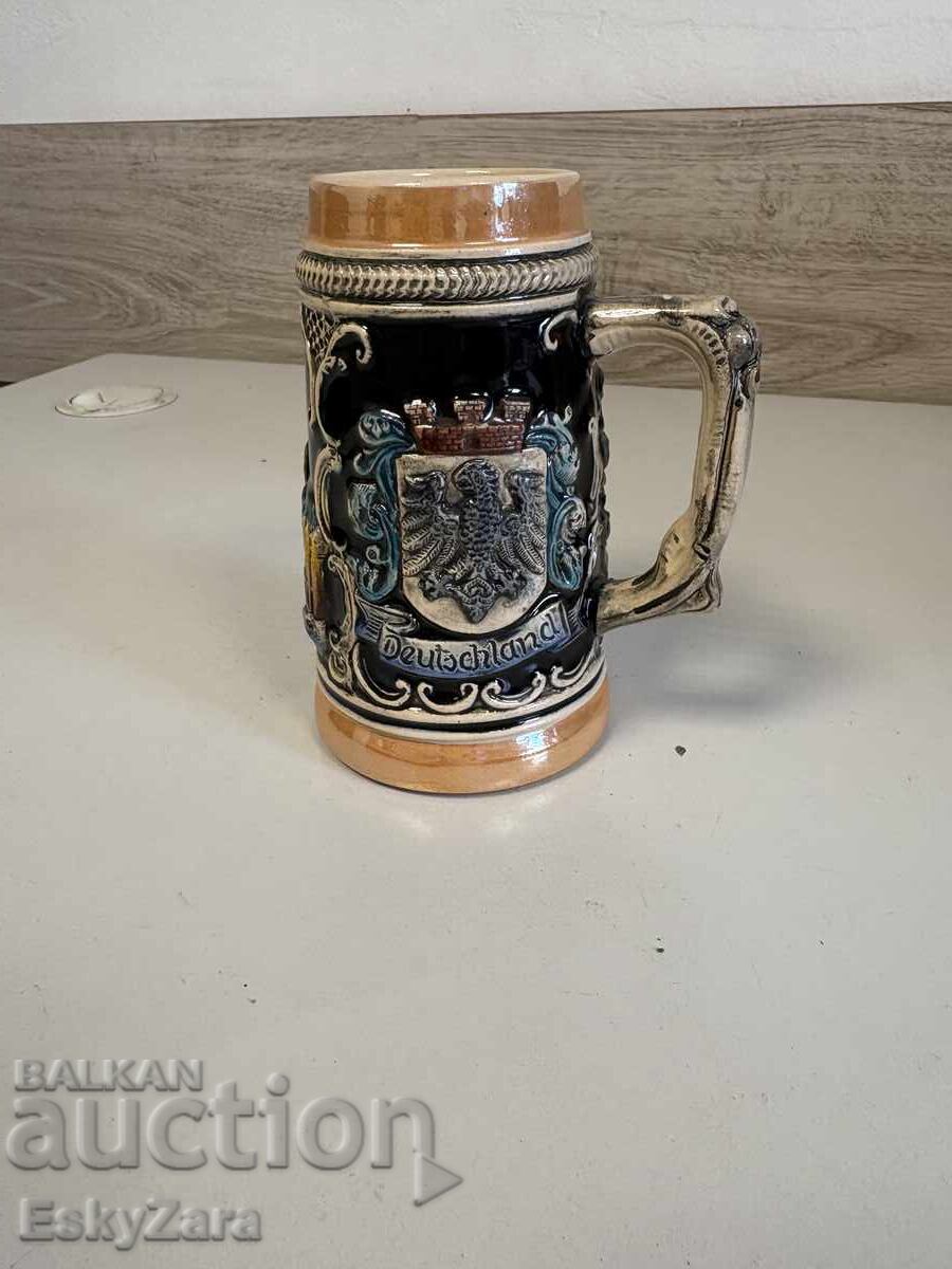 Licitație Cană tradițională germană din ceramică