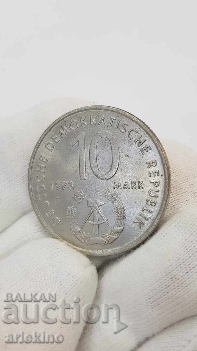 Delivery of Collectible coin, 10 Marks 1973 A - Germany - GDR
