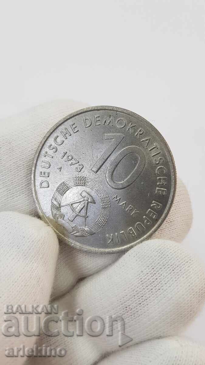Collectible coin, 10 Marks 1973 A - Germany - GDR - 5