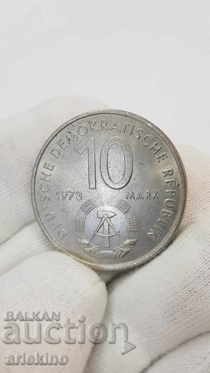 Collectible coin, 10 Marks 1973 A - Germany - GDR