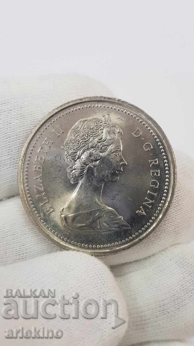 Monedă de colecție 1 Dolar 1973 Canada - 5 Monedă de colecție 1 Dolar 1973 Canada - 5