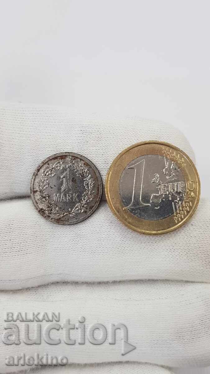 Monedă de colecție, jeton 1 marcă - fier - 5 Monedă de colecție, jeton 1 marcă - fier - 5