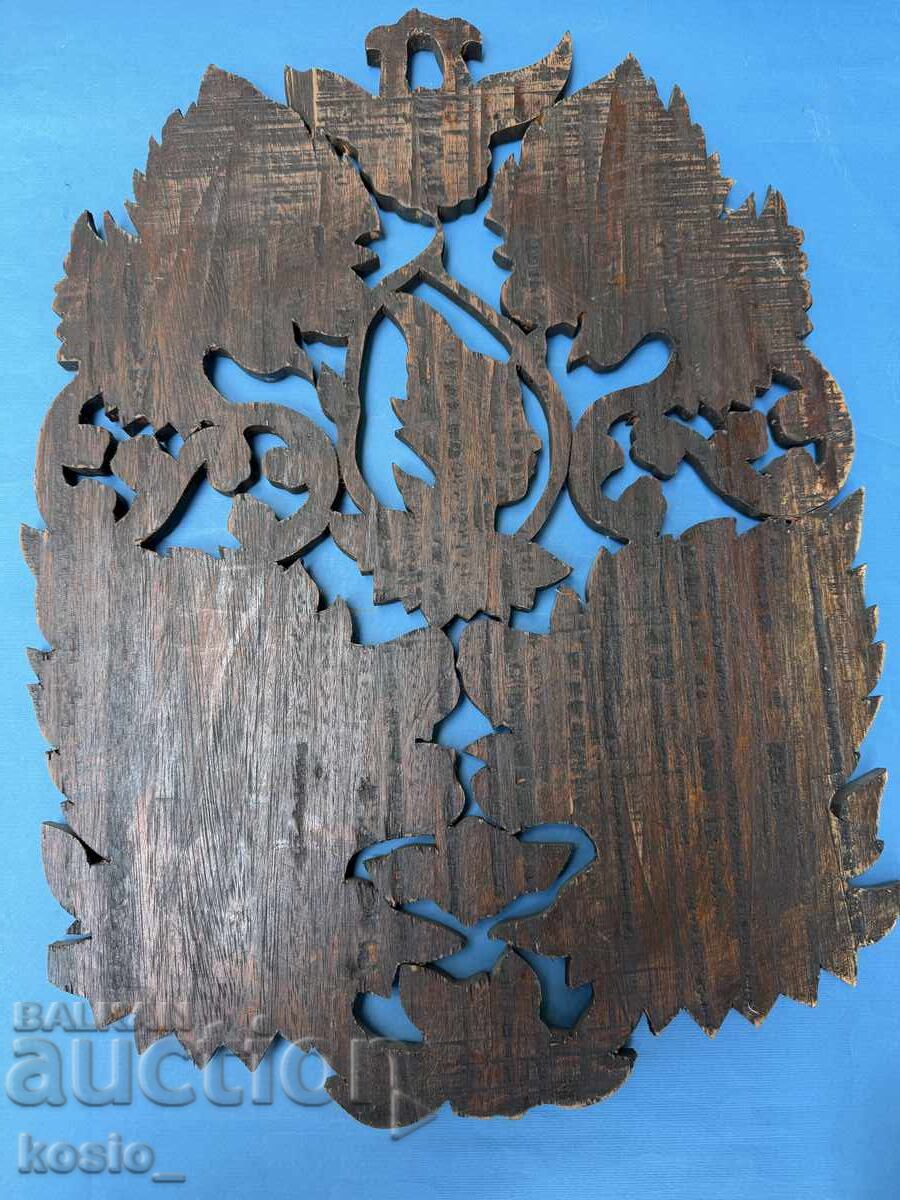 Old Indian woodcarving - panel - 5