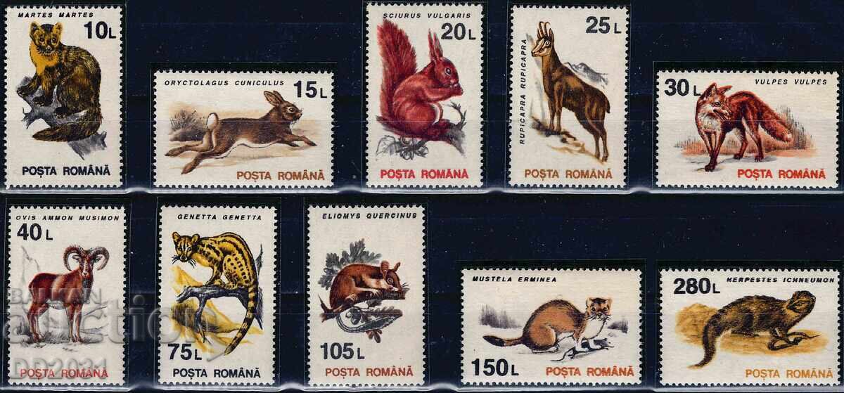 Ρουμανία 1993 - πανίδα του δάσους MNH