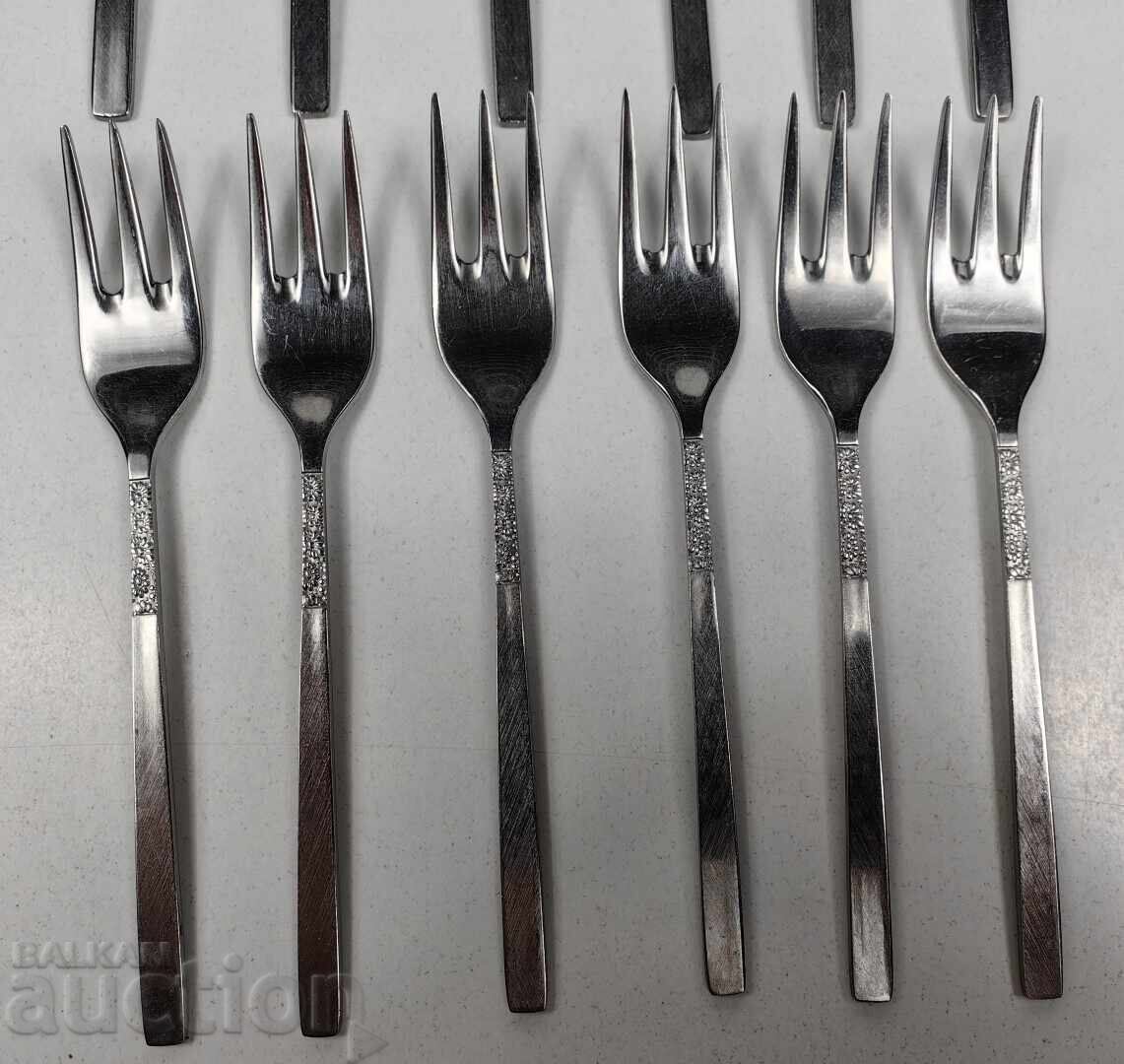 Auction  DESSERT CUTLERY SET FORK SPOON