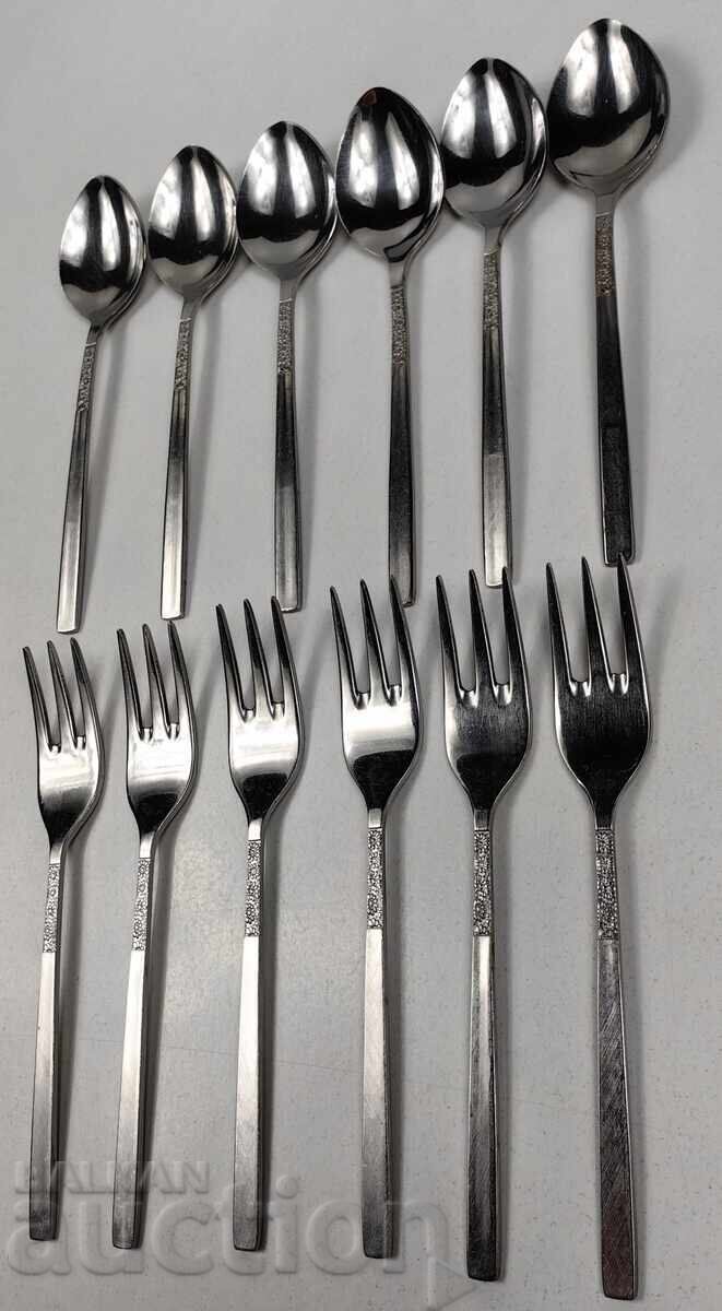 DESSERT CUTLERY SET FORK SPOON