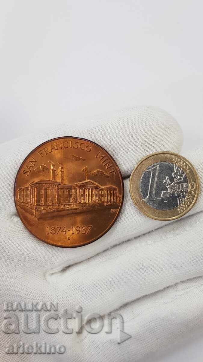 Συλλεκτικό διακριτικό, μετάλλιο "SAN FRANCISCO MINT" 1874-1937 - 7