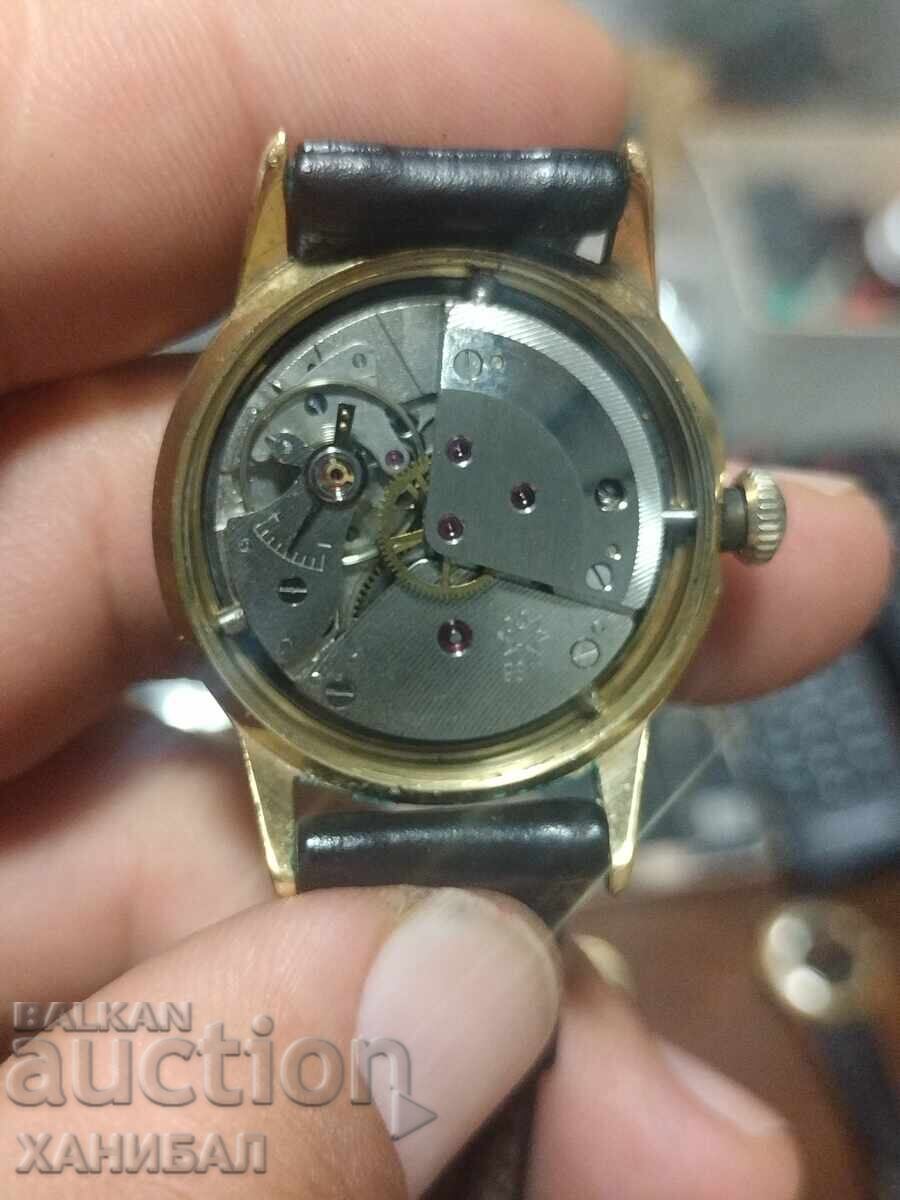 GOLD-PLATED JUNGHANS WATCH WORKING - 6
