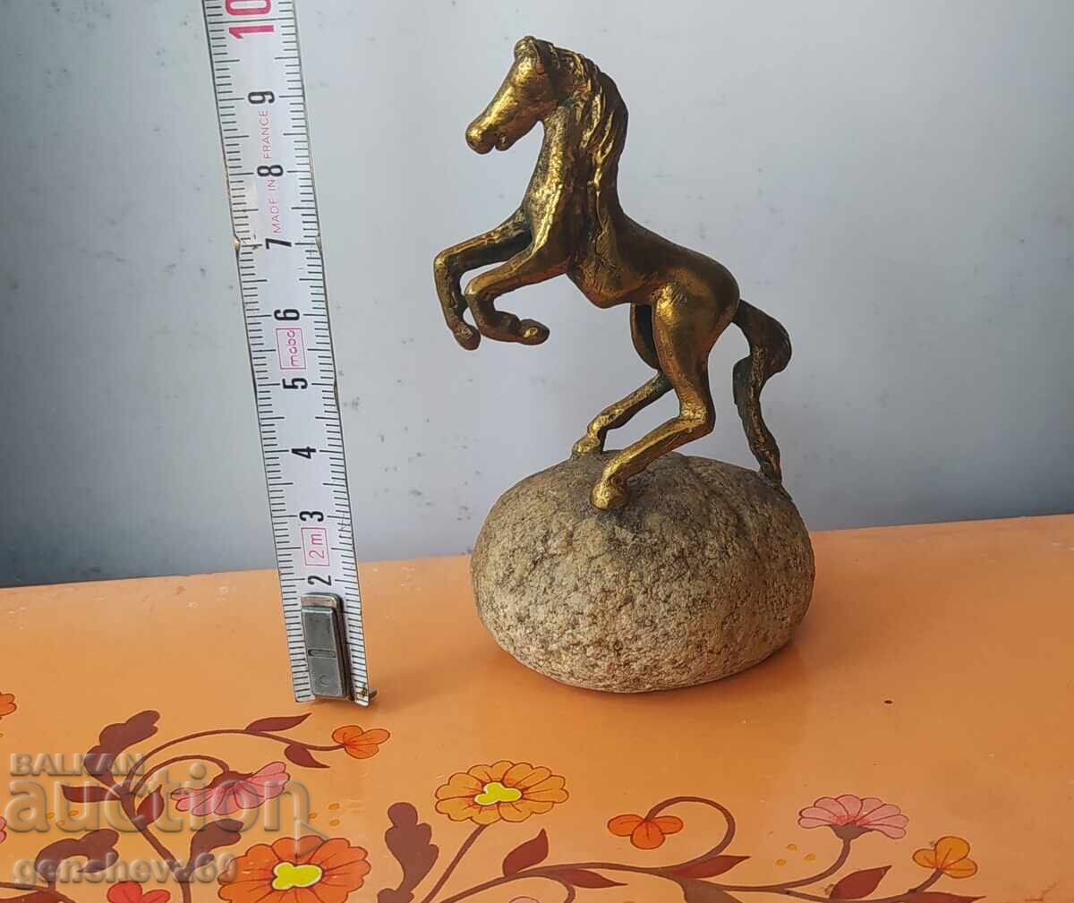 Statuetă veche de autor din bronz - 5