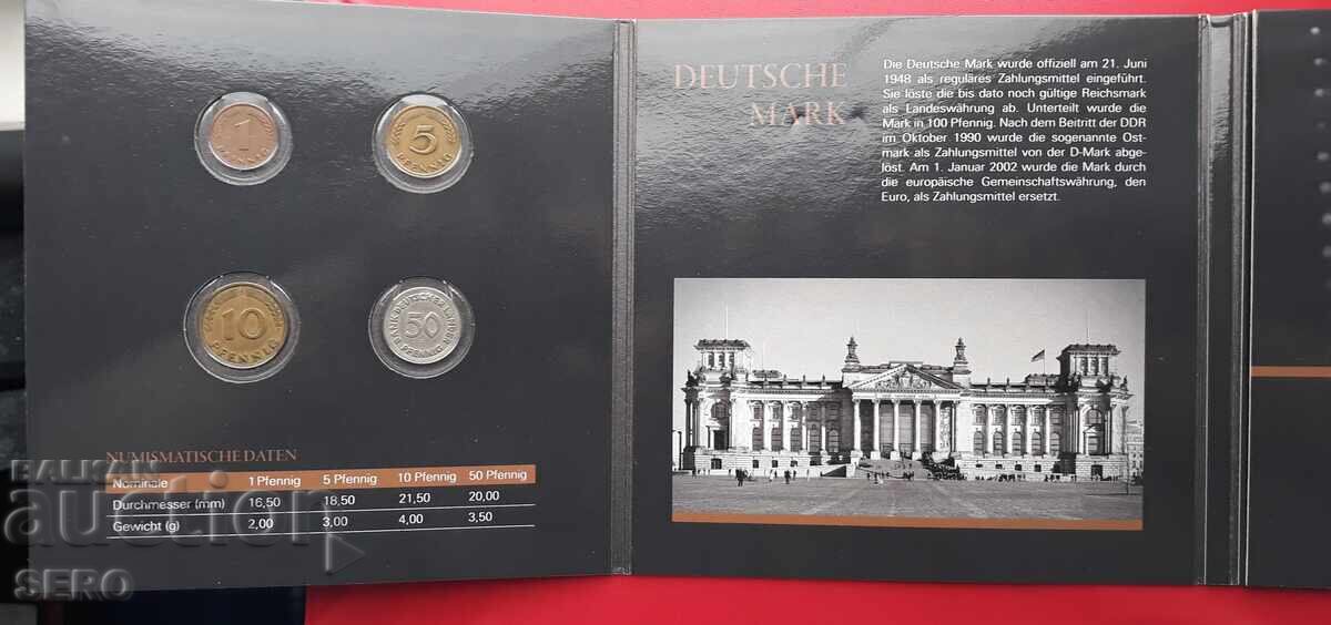 Germany-SET-70s German c.-4 FRG coins and 4 GDR coins with price € 12.00 | 23.47 BGN