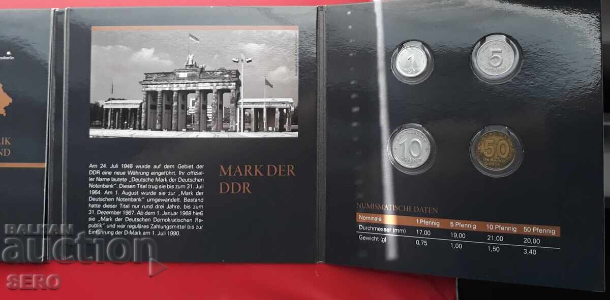 Delivery of Germany-SET-70s German c.-4 FRG coins and 4 GDR coins