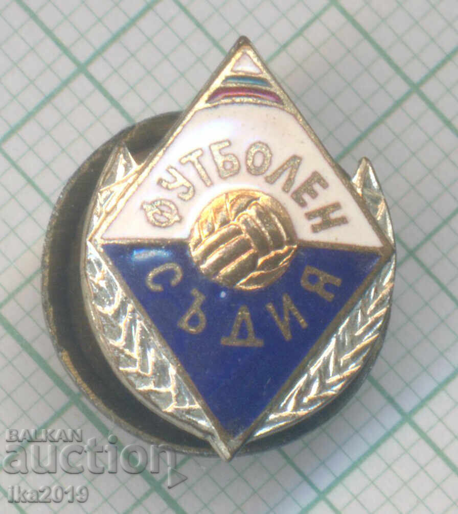Rare sports badge Football Referee screw-back enamel
