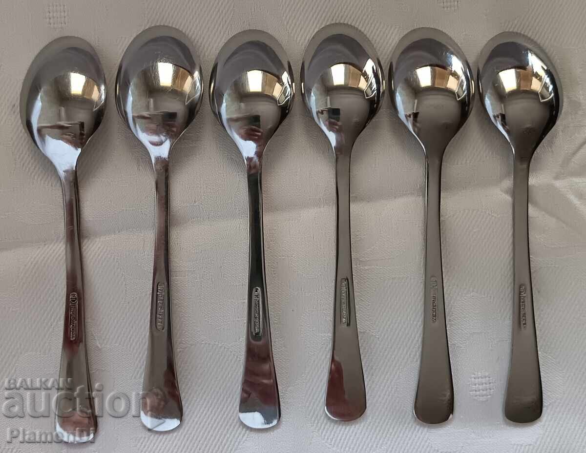 Auction  Set of 6 small teaspoons, Petko Denev Gabrovo