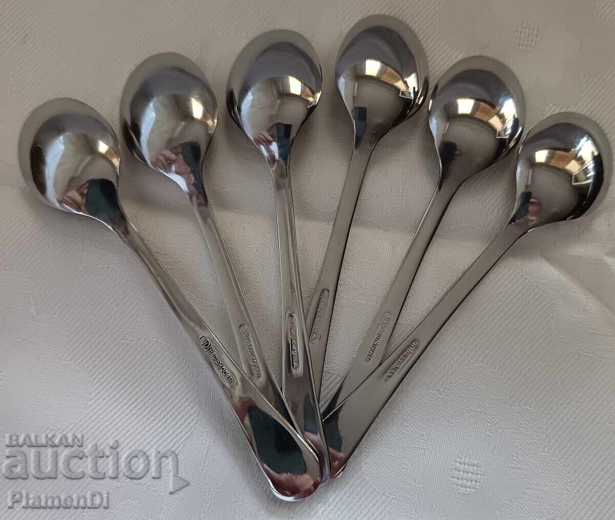 Delivery of Set of 6 small teaspoons, Petko Denev Gabrovo