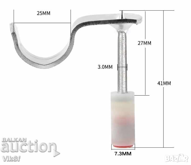 Аукцион Пирони 7,3 мм, дължина 27 за закрепване на тръби Ø25 100бр