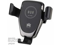 Încărcător auto wireless pentru telefon cu suport