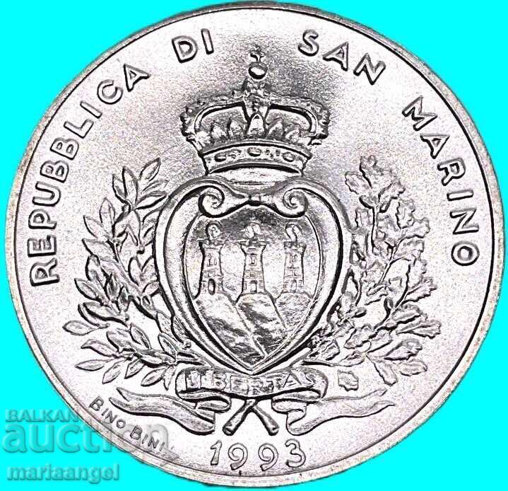 San Marino 1993 500 Lire 11g .835 silver UNC with price € 32.50 | 63.56 BGN