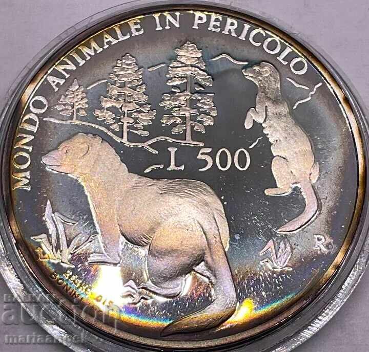 Σαν Μαρίνο 1993 500 λιρέτες 11γ 835 ασήμι PROOF - 7