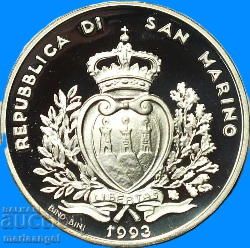 San Marino 1993 1000 lire 14.6g 835 argint PROOF - 6 San Marino 1993 1000 lire 14.6g 835 argint PROOF - 6