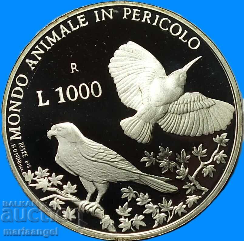 San Marino 1993 1000 lire 14.6g 835 argint PROOF - 7 San Marino 1993 1000 lire 14.6g 835 argint PROOF - 7