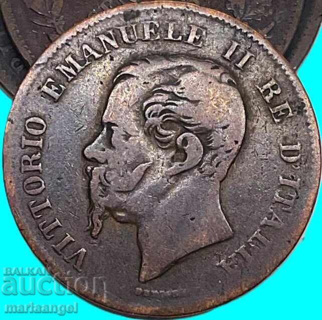 Παράδοση ΙΤΑΛΙΑ 1862 5 centesimi centesimi N - Naples