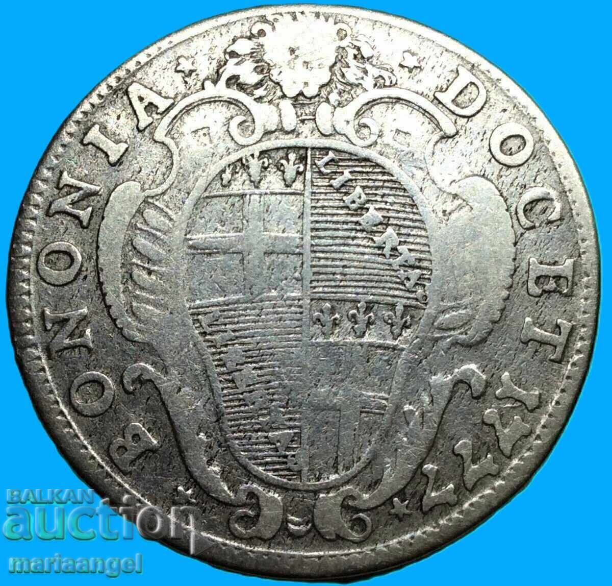 Livrarea 30 baiochi 1777 Vatican Pius VI argint 29 mm - excl.rar Livrarea 30 baiochi 1777 Vatican Pius VI argint 29 mm - excl.rar