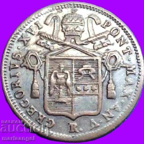 mezzo baiocco 1835 Vatican Grigore XVI mezzo baiocco 1835 Vatican Grigore XVI
