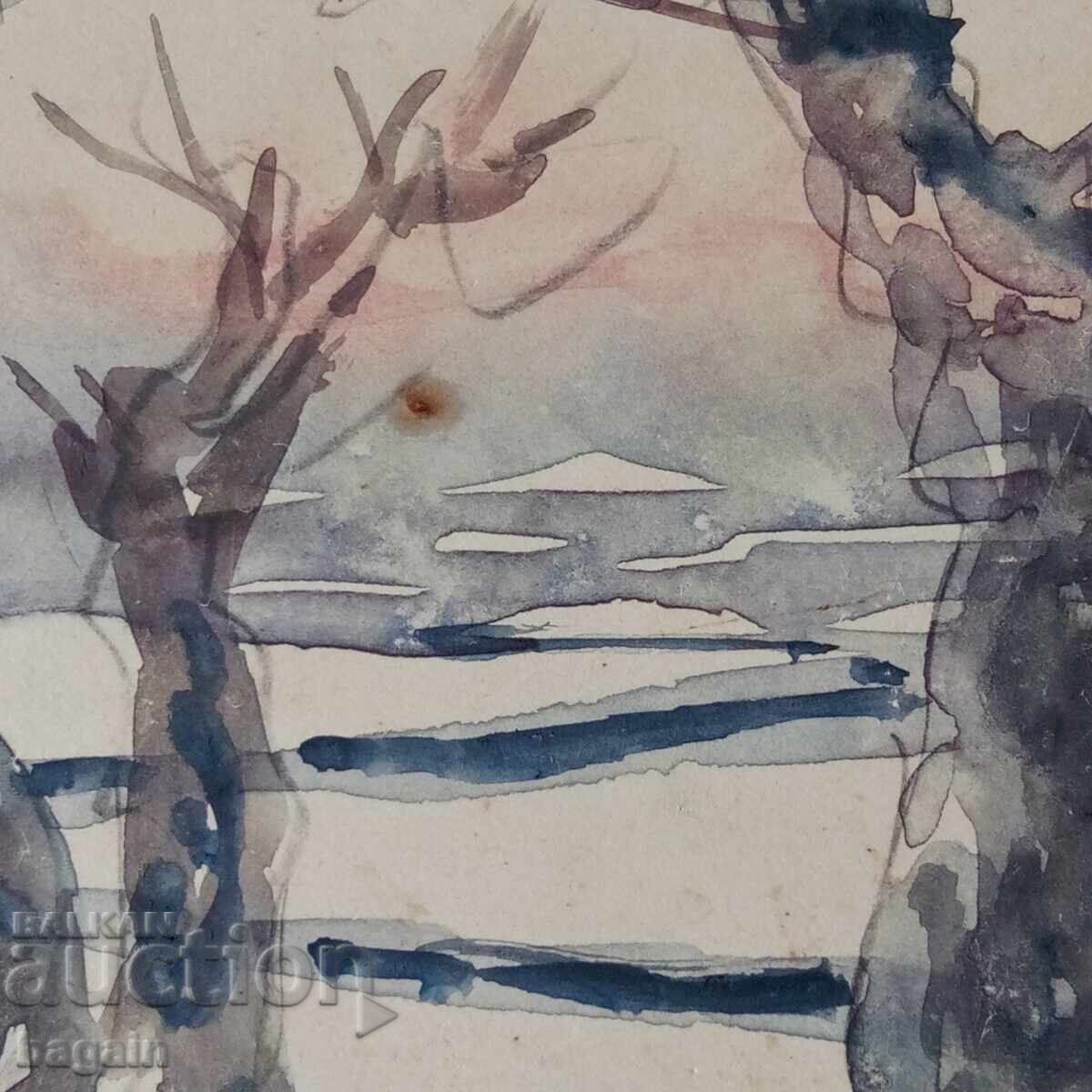 Delivery of Bulgarian watercolor and military caricature