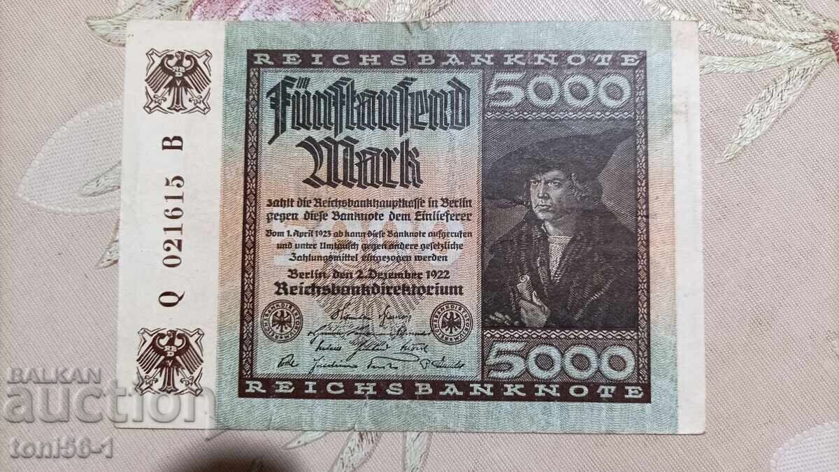 Germania 5000 mărci 1923