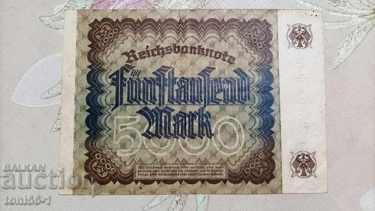 Germania 5000 mărci 1923 (1) cu preț € 3.00 | 5.87 BGN