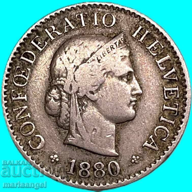 Elveția 5 Rappen 1880 Helveția - 7