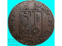1 sol 1825 Elveția Cantonul Geneva SWISS bilion