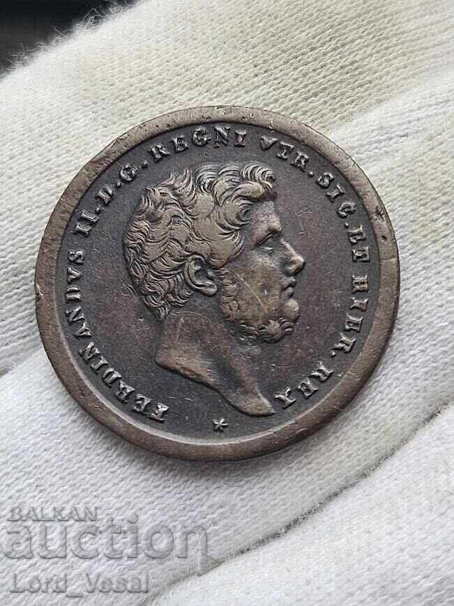 Кралство на Двете Сицилии 2 торнези (Tornesi Due) от 1858 с цена € 23.00 | 44.98 лв.