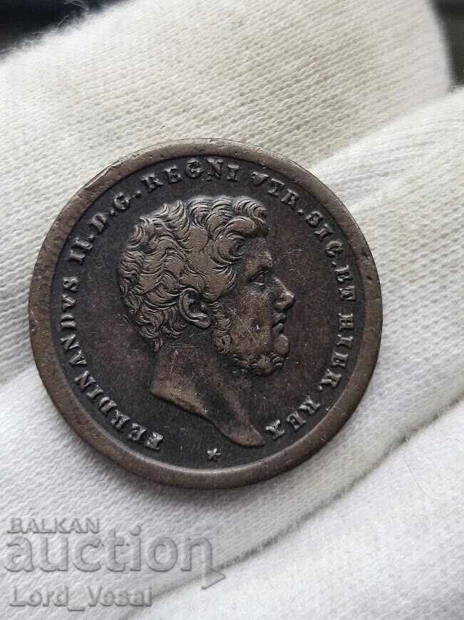 Аукцион Кралство на Двете Сицилии 2 торнези (Tornesi Due) от 1858