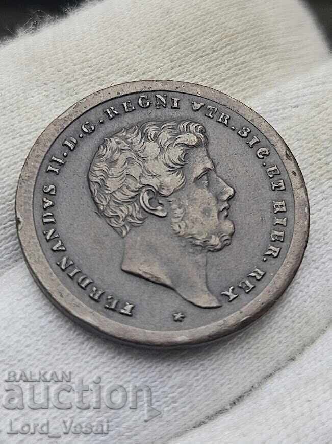 Кралство на Двете Сицилии 2 торнези (Tornesi Due) от 1858 - 5