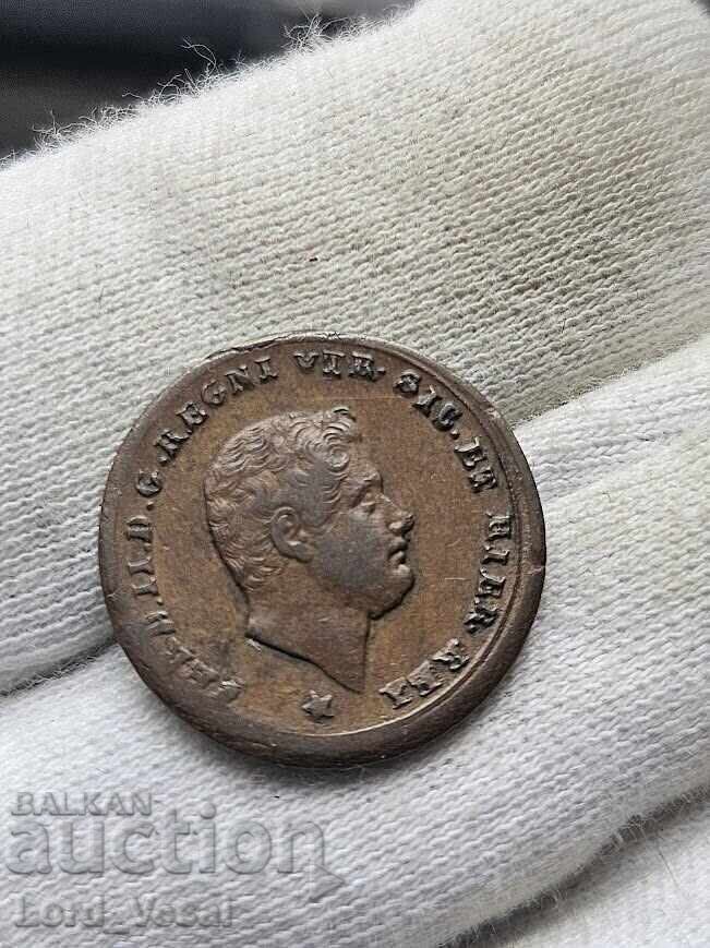 Аукцион Кралство на Двете Сицилии 1 торнезе (Tornese Uno) от 1858