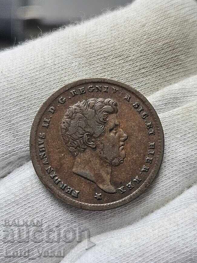 Аукцион Кралство на Двете Сицилии 2 торнези (Tornesi Due) от 1857