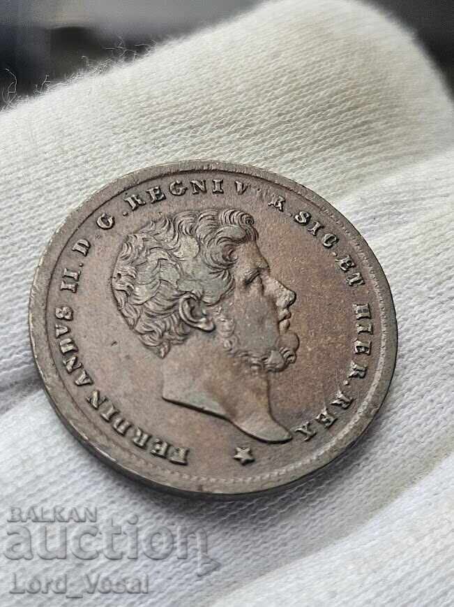 Кралство на Двете Сицилии 2 торнези (Tornesi Due) от 1857 - 5