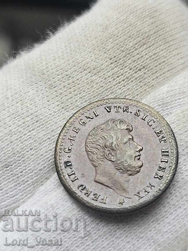 Regatul celor Două Sicilii 1/2 tornese (Mezzo Tornese) 1853 - 5