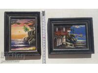Picturi în ulei originale apus în Sozopol - Case vechi cu semnătură