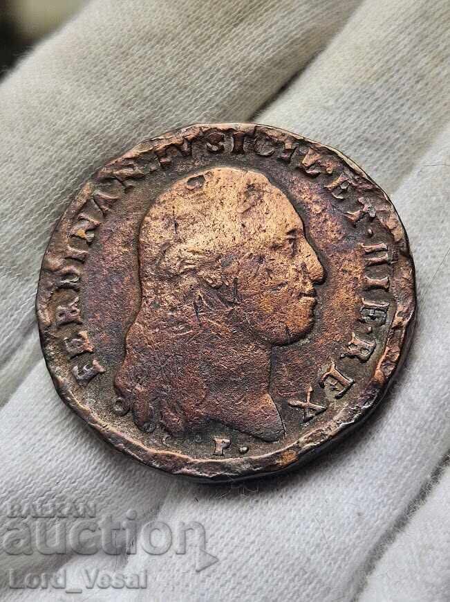Кралство Неапол 6 торнези (6 Tornesi) от 1800 г. с цена € 22.00 | 43.03 лв.